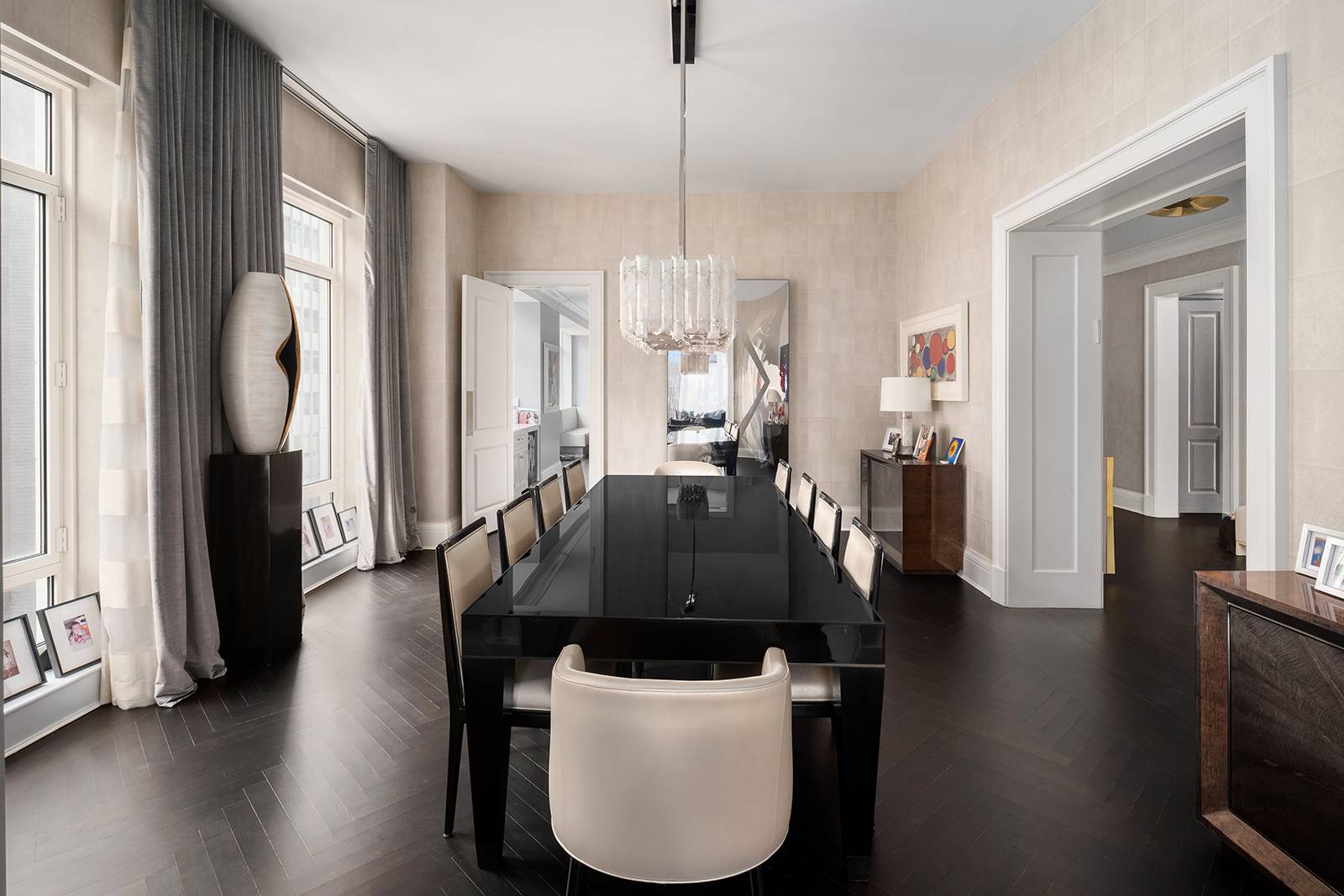 The embodiment of distinguished Upper East Side elegance, this incredible full floor, four bedroom, five and a half bathroom home was impeccably designed and masterfully executed by renowned architect R.