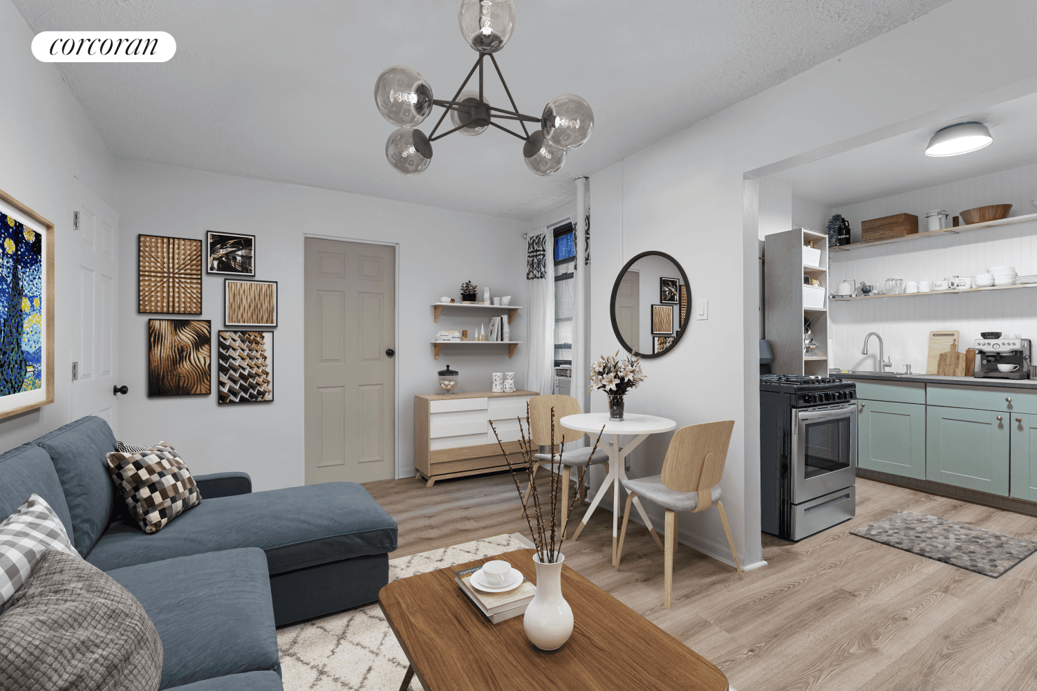 An incredible opportunity to own a stunning two bedroom renovated co op in the heart of Williamsburg on Bedford Ave.