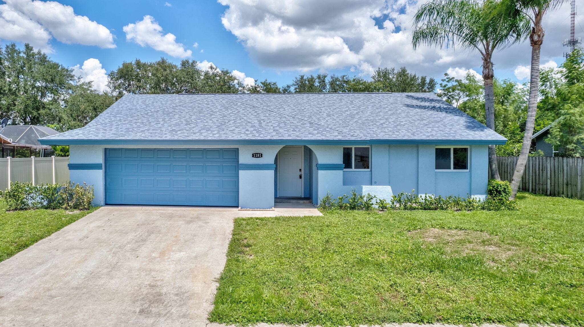 Completely remodeled, open concept, split floorplan, pool home welcomes you to established Wellington family neighborhood with No HOA !