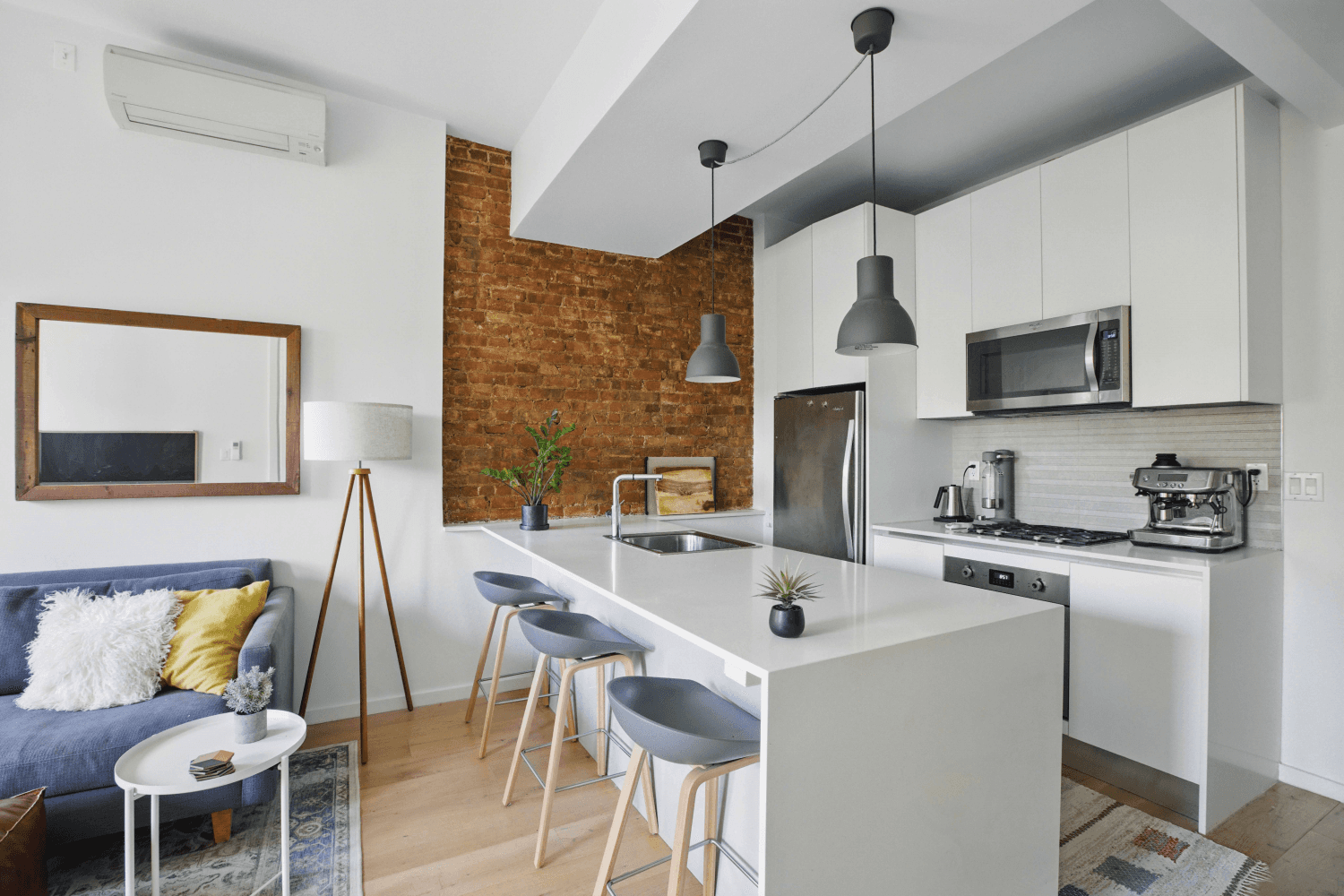 Modern Italian Design meets Brooklyn brownstone charm on Halsey Street one of Bed Stuy's premier blocks.