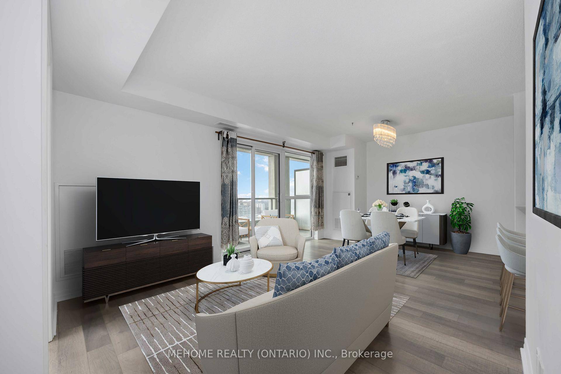 Brand New Floor in Two Bedrooms amp ; Fresh Paint Throughout The Unit A Gorgeous Executive 2 Bedroom Corner Unit In The Luxury Yorkland at Herons Hill Condos !