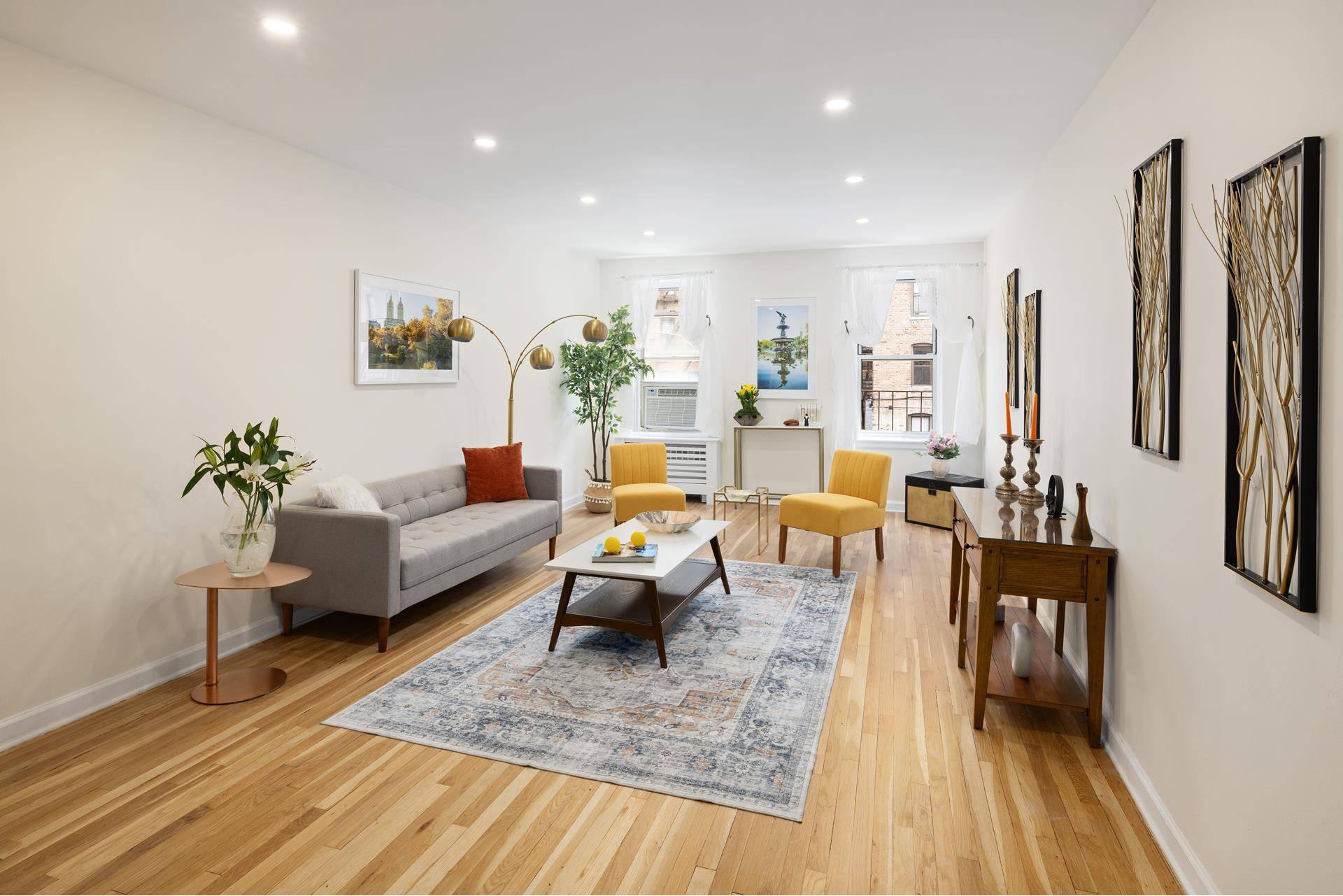 Renovated High Floor Corner 3 bedroom, 2 full bathroom apartment with a formal dining room.