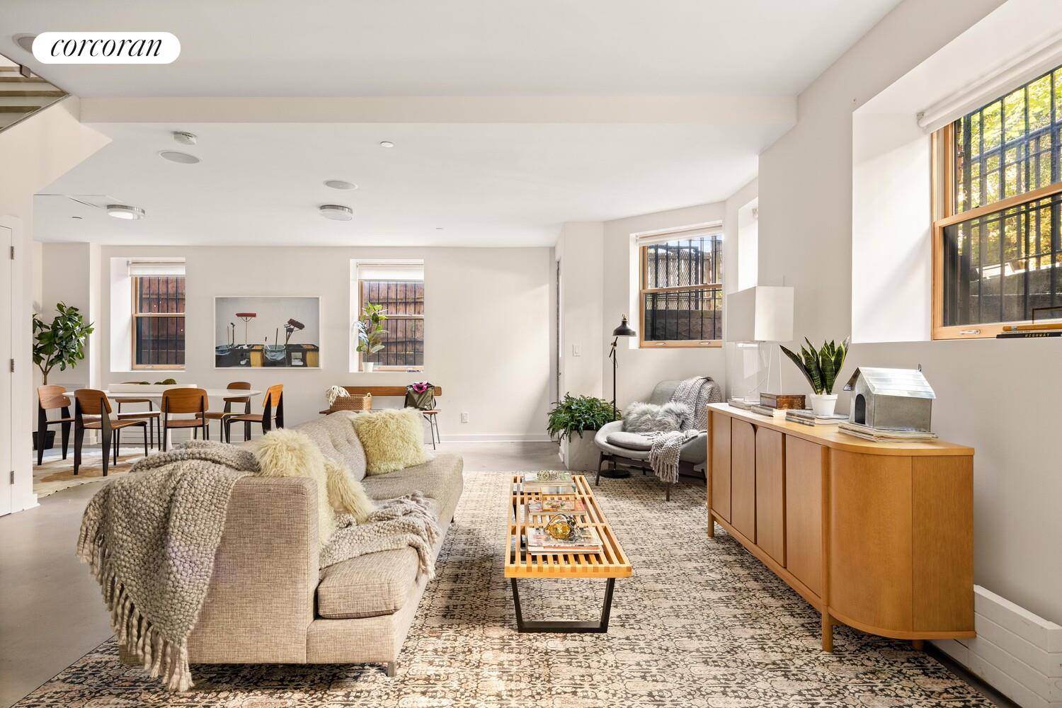 A Rare and Private Garden Duplex in a Historic North Park Slope Mansion Tucked away in the rear of a striking Romanesque Revival mansion at 153 Lincoln Place, Unit 1D ...