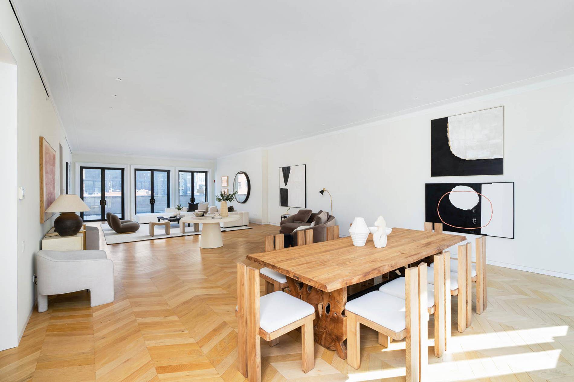 West Chelsea Contemporary Classic Penthouse designed by Architectural Digest architect Steven Harris Perched above a brand new elegant limestone clad building with bronze framed windows is this exceptional duplex penthouse ...