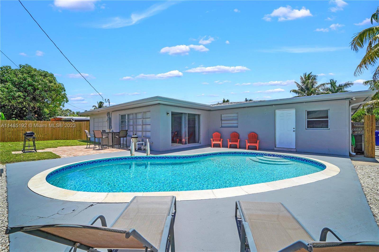 READY TO MOVE IN ! Stunning 3 bedroom 2 bath single family FULLY furnished home with a pool.
