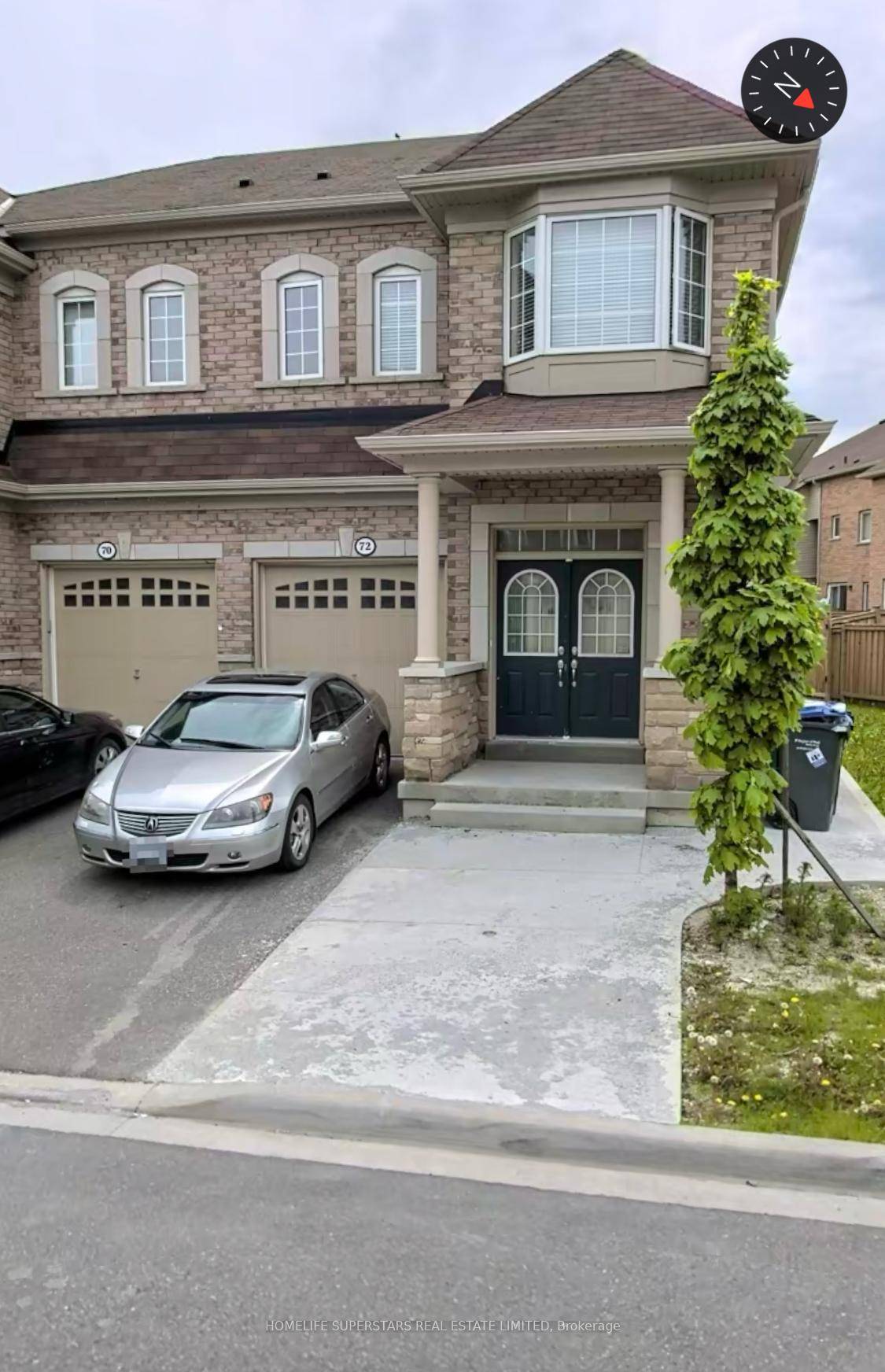 Beautiful, 4 Bedroom 3 washrooms, Semi Detached Home With Double Door Entrance, Hardwood Floor, Gas Fireplace, Upgraded Kitchen, 3 Car parking spot.