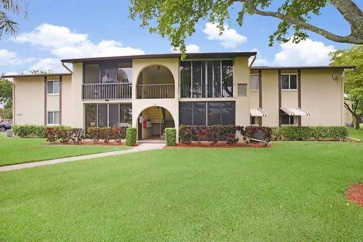 The best of Florida living, year round or seasonal, this sought after, private first floor location is close to parking and amenities in the well maintained 55 active adult community ...