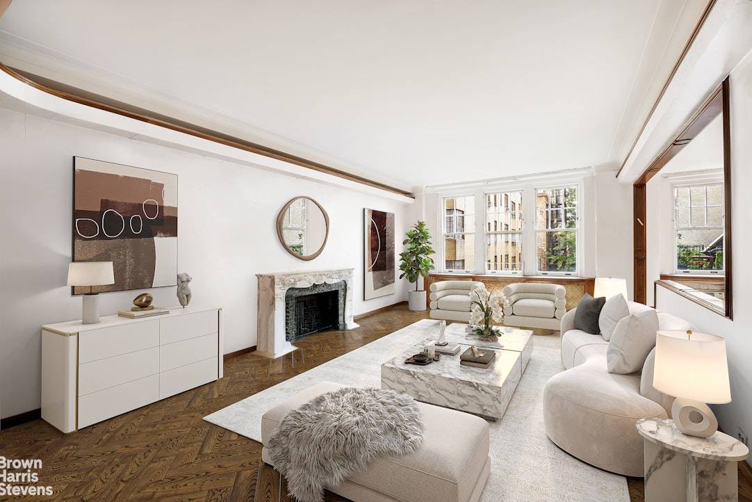 NEW TO MARKET ! A majestic classic 6 room home of glorious scale and proportions at approximately 2, 000 SF in a distinguished luxury pre war cooperative on Central Park ...
