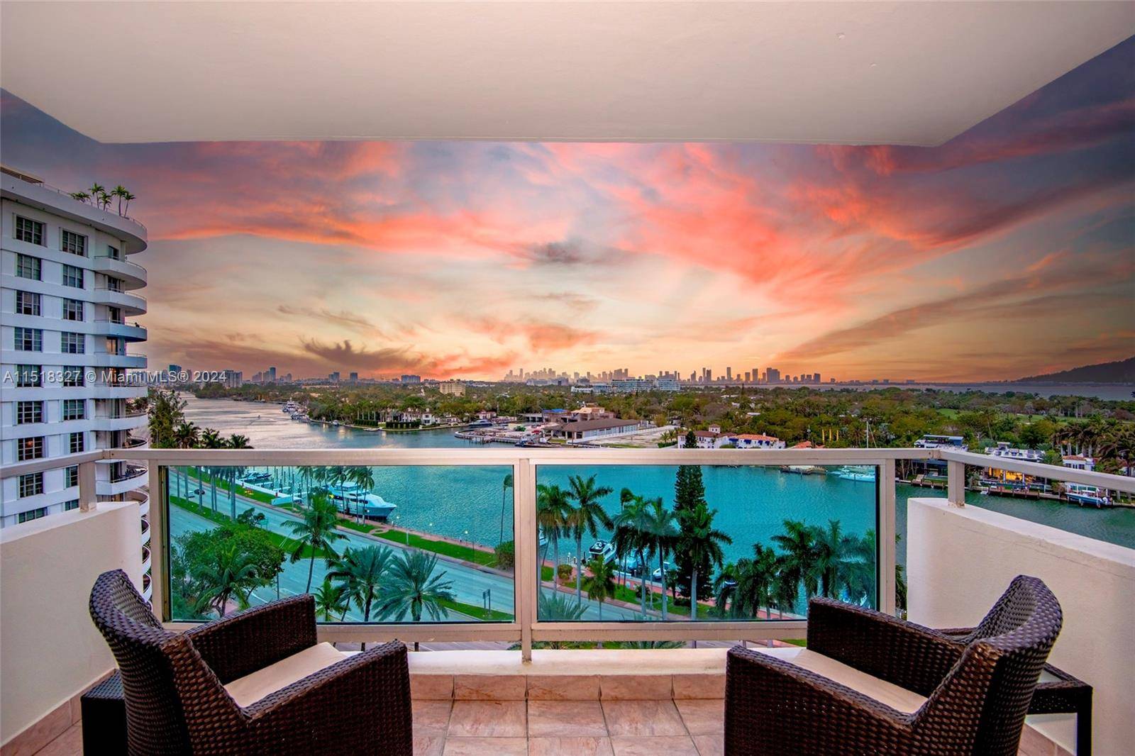 Direct unobstructed bay view.