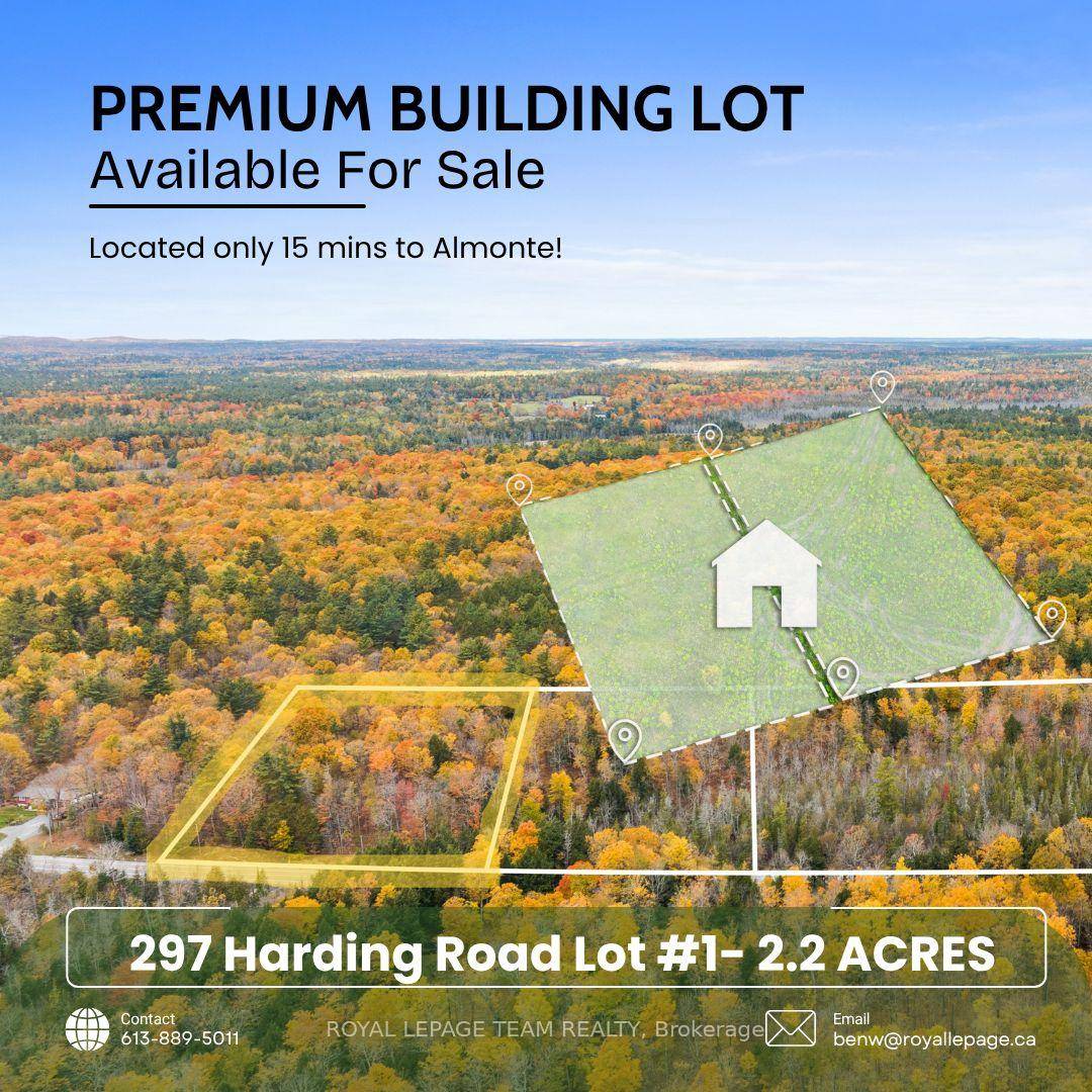 Discover a stunning 2. 47 acre lot nestled in the tranquil rural landscape of Lanark, ideally situated just 15 minutes from the charming town of Almonte and 20 minutes from ...