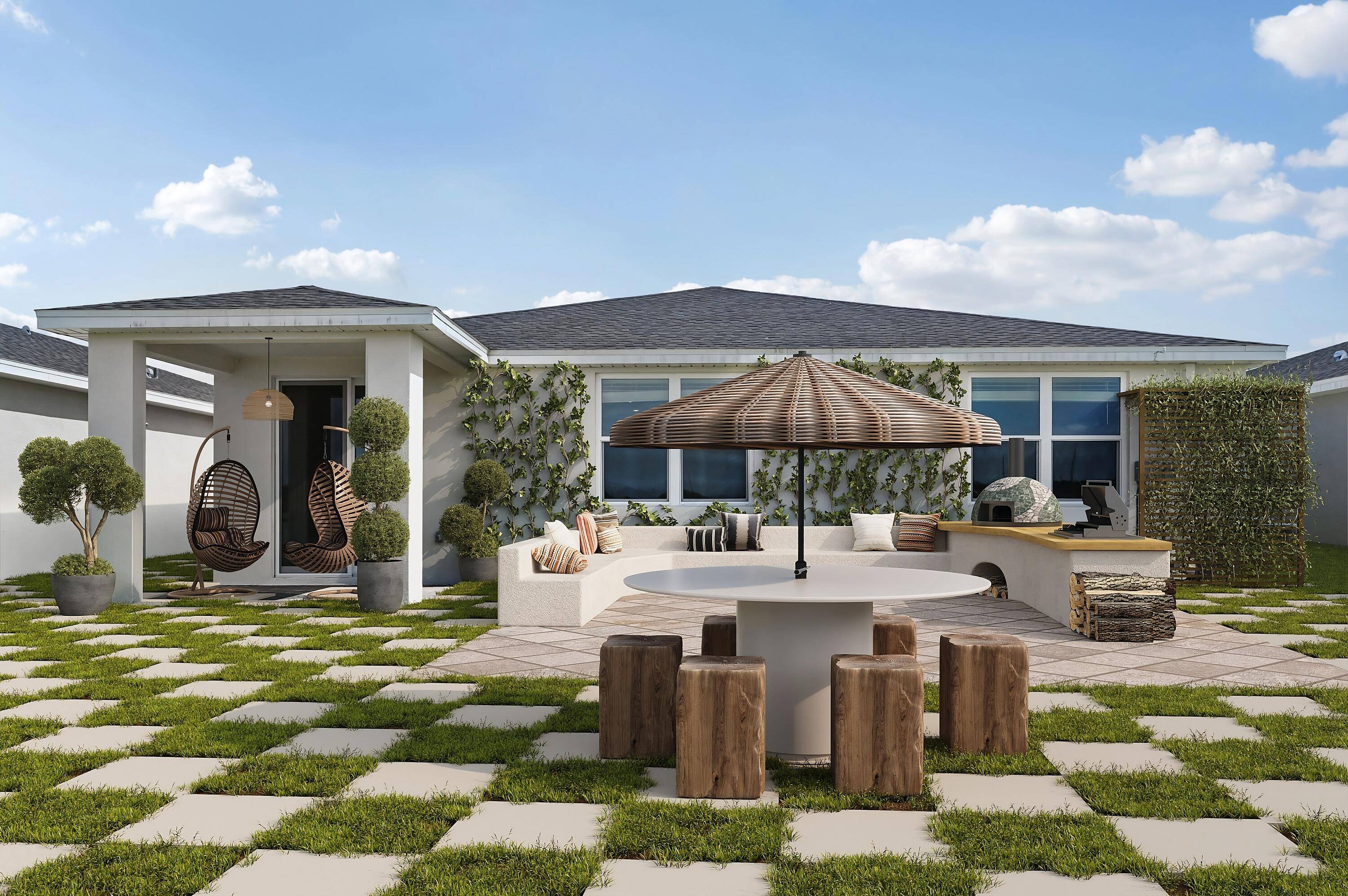 Brand new construction in the desirable Hampton Park gated community of Vero Beach where elegant design meets modern efficiency.