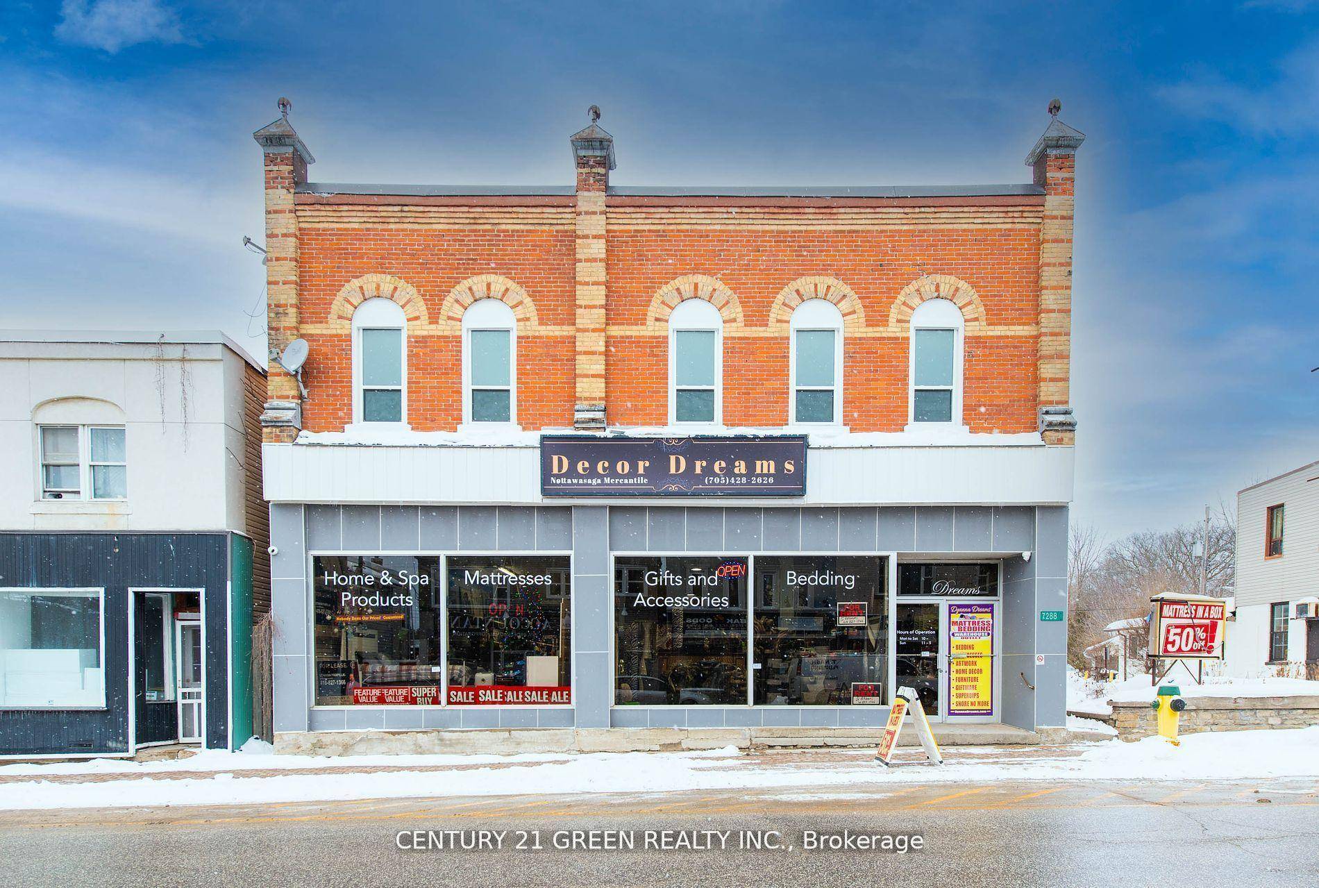 Amazing Opportunity To Own Commercial Building in Stayner, Busy traffic Enroute To Wasaga Beach Blue Mountain And Ski Country Famous.