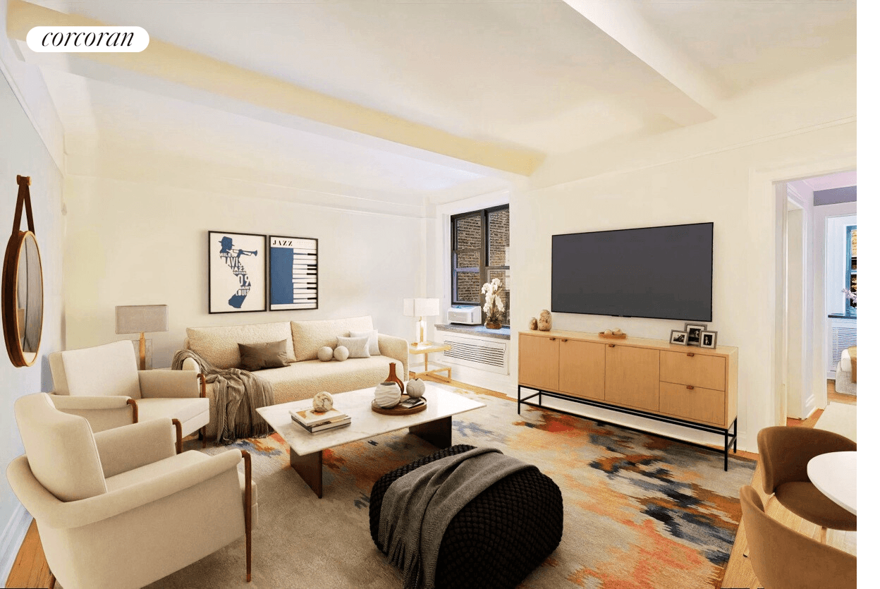 Elegant One Bedroom on a Park Block !