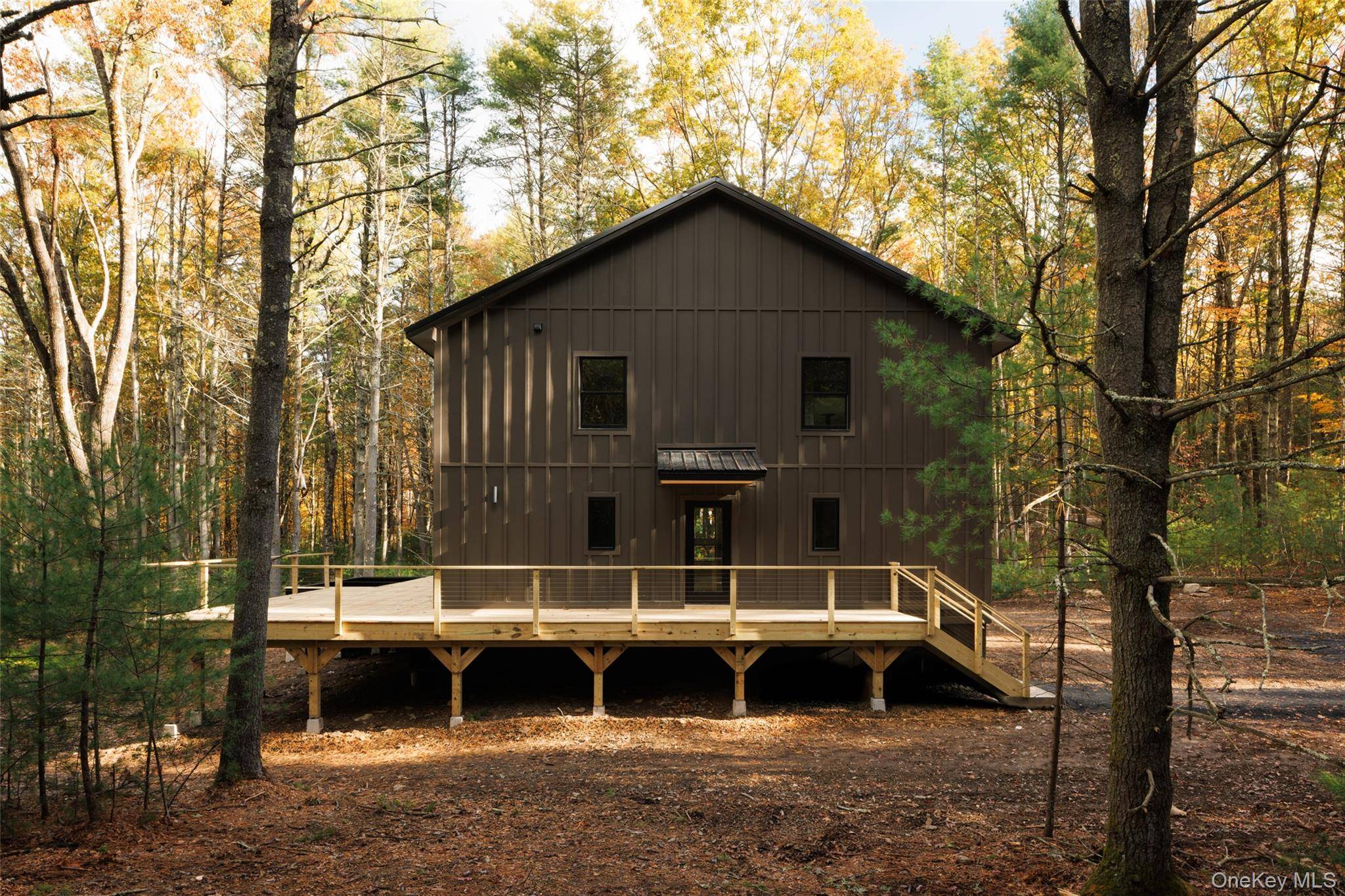 Located on a quiet dead end road, with a tranquil and private 5.