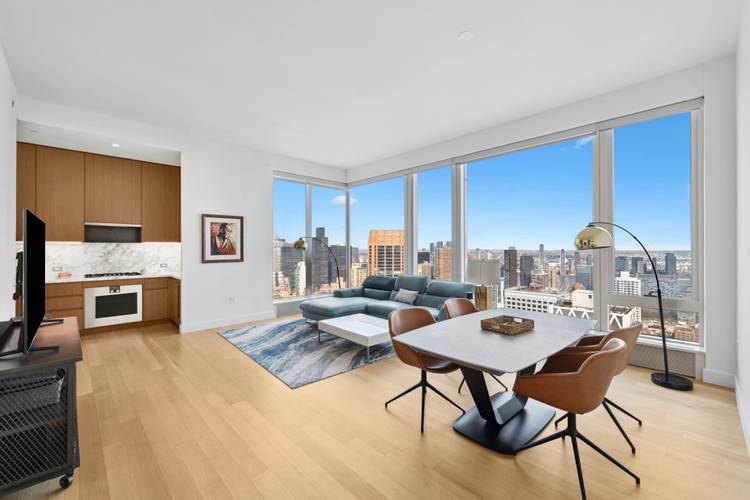Partial Furnished ! This 1, 100 square foot one bedroom, one and a half bath residence opens into an elegant entry foyer, leading to a living and dining room encased ...
