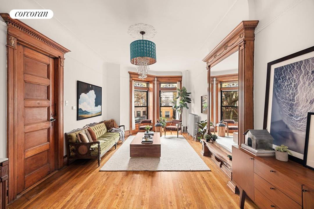 What could be better than coming home to a 20' wide and 55' deep limestone on one of the most picturesque blocks in Crown Heights, with almost every period detail ...