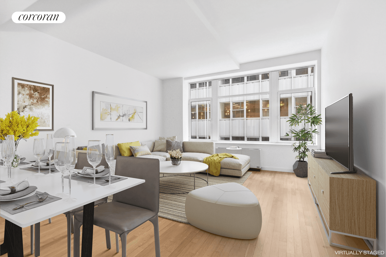 59 John Street massive 1800sq feet Flex three bedrooms for only 7, 995Mint condition 3 Br stunning residence with 3rd bedroom made into home office, or third bedroom, 2.