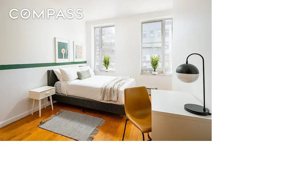 Unit 2 at 1993 Third Avenue is a full floor bright three bedroom, one bathroom with high ceilings, open kitchen, and both East and West exposures.