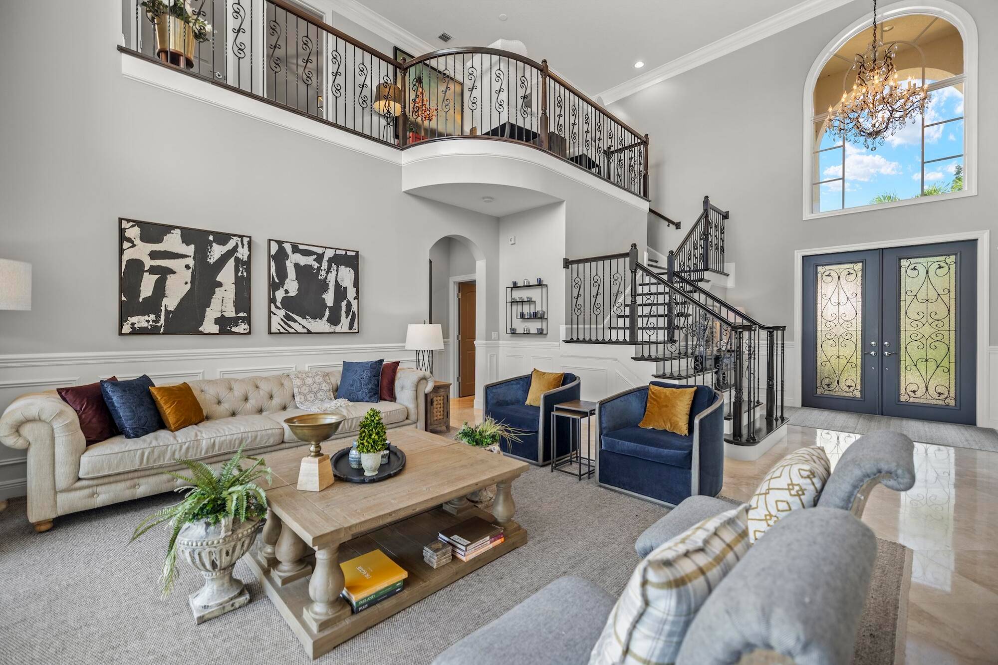 Discover unparalleled luxury in this exquisite 5 bedroom estate nestled within one of Jupiter, Florida's premier golf communities.