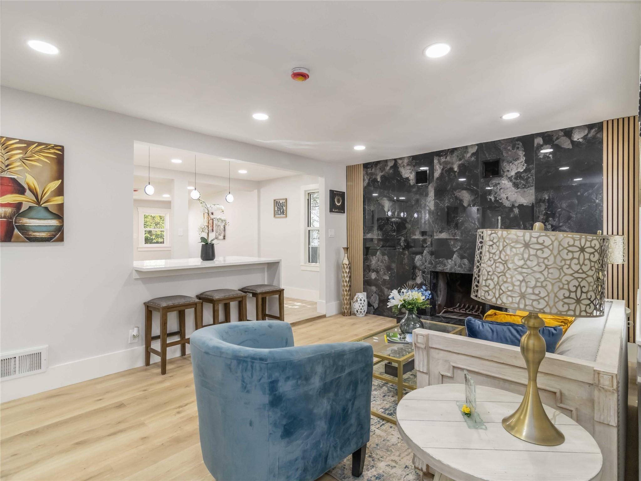 Absolutely stunning and fully updated 5 bedroom 3 full bath home perched on a hill for ultimate privacy and tranquility.