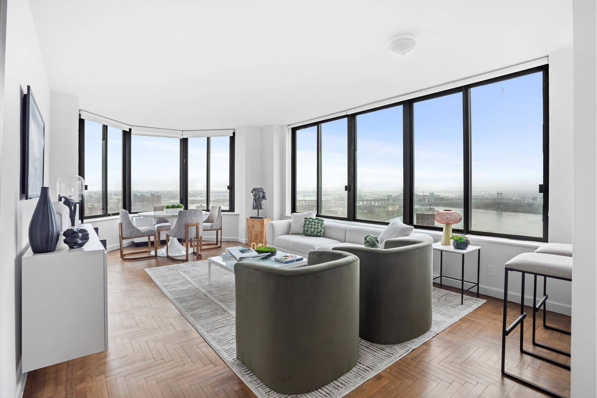 Beautifully renovated 2 Bedroom, 2 Bath Condominium showcasing panoramic city amp ; river views !