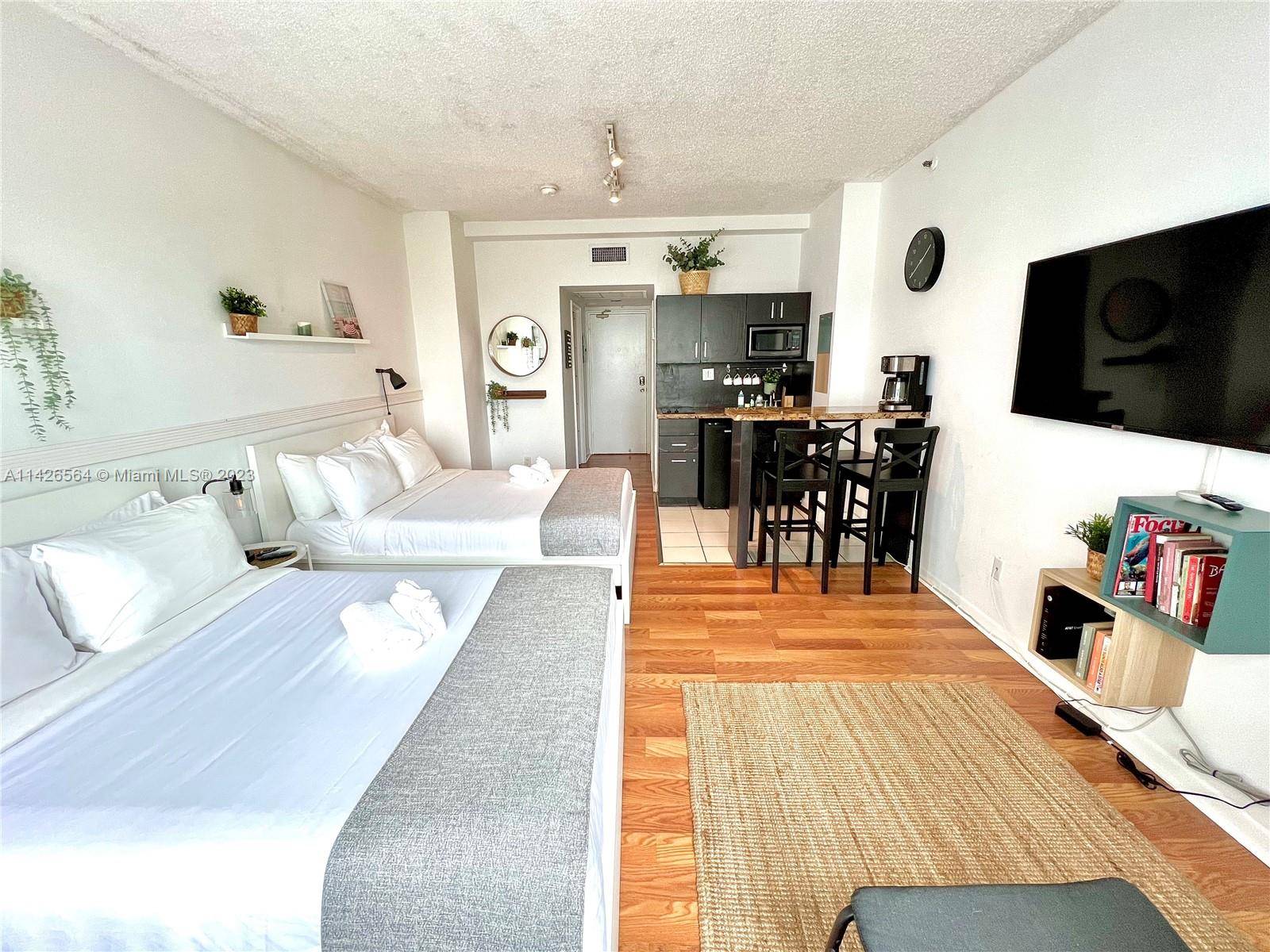 AirBNB Allowed Condo ! ! Oceanfront building with direct access to Miami Beach's Boardwalk.