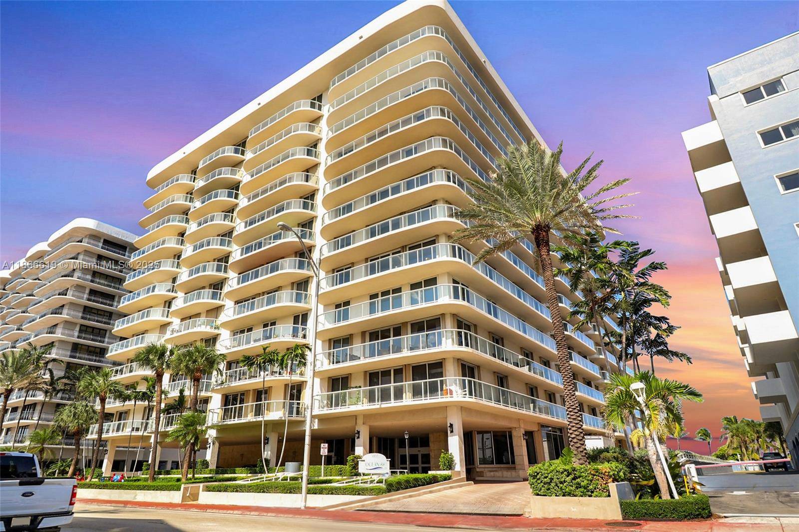 Experience luxury coastal living in the heart of Surfside with this rare 3 bed, 2.