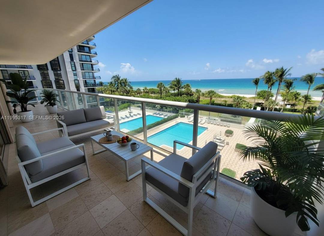 Direct oceanfront 2 bedroom, 2 bath residence 1, 508 sq ft with every room facing the water and direct access to an oversized wraparound balcony offering panoramic ocean views.
