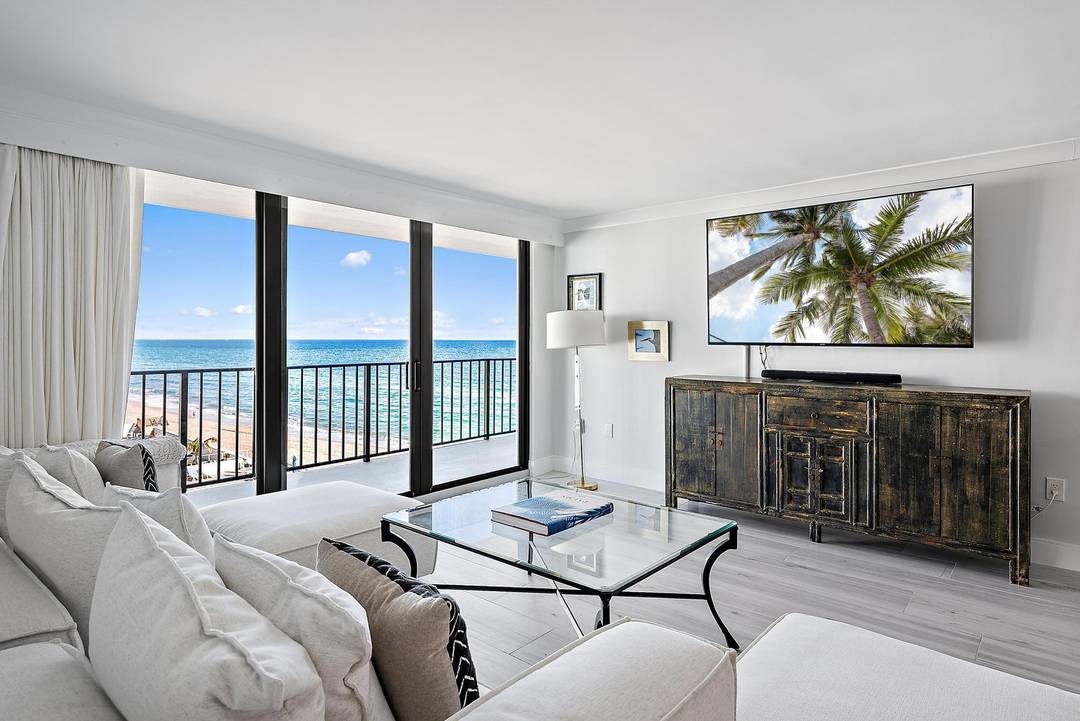 Experience luxury coastal living in this completely renovated oceanfront condo !