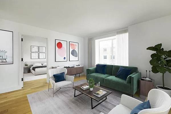 Beautiful 2 bedroom, 1 bath NOT Flex 3bed residence featuring a PRIVATE TERRACE, stainless steel appliances, in unit washer dryer, marble bathrooms, and spacious closets.