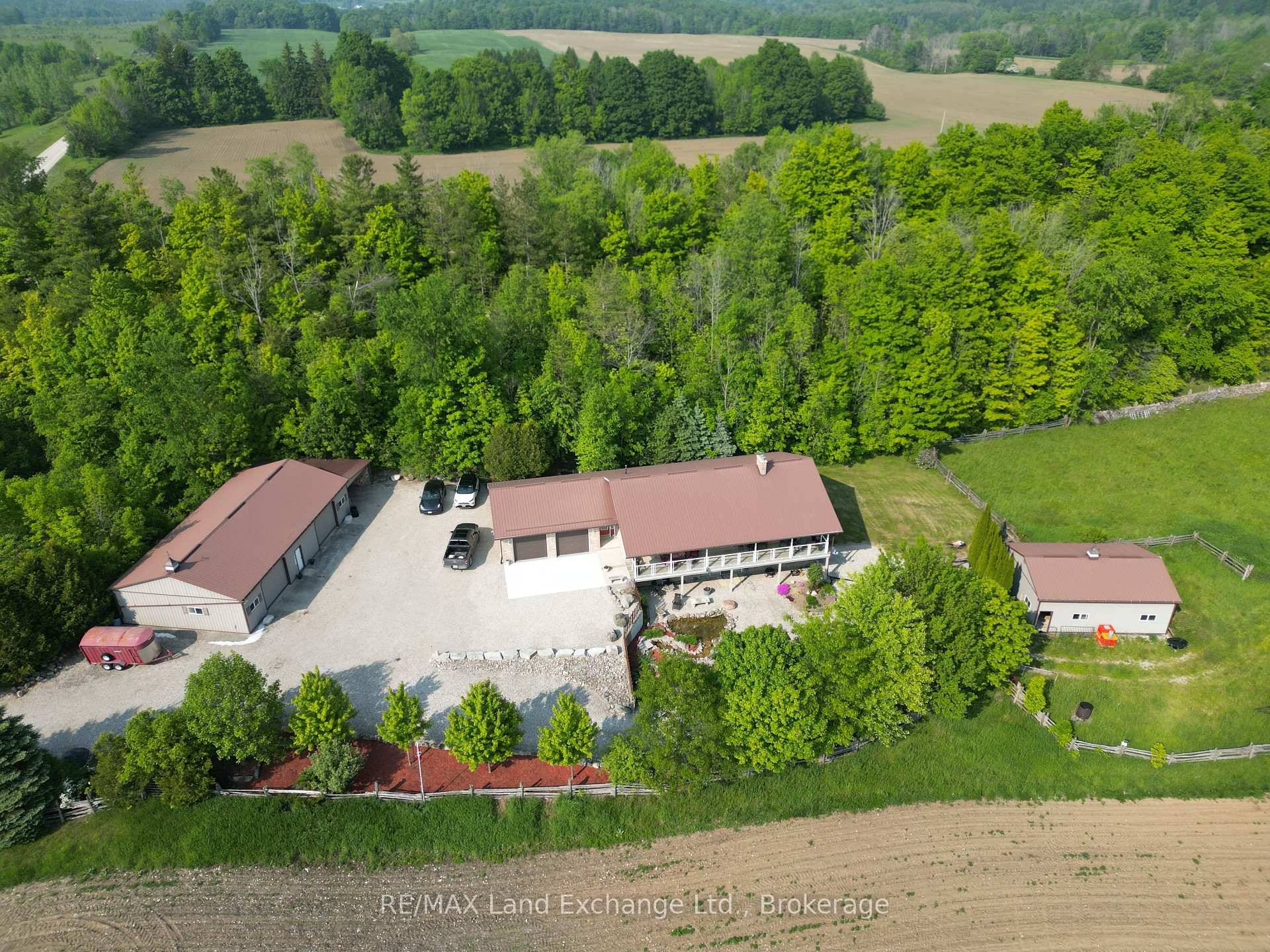 Escape to the serene countryside of scenic Kinloss Township, where rural charm meets modern comfort on this picturesque 50 acre retreat.