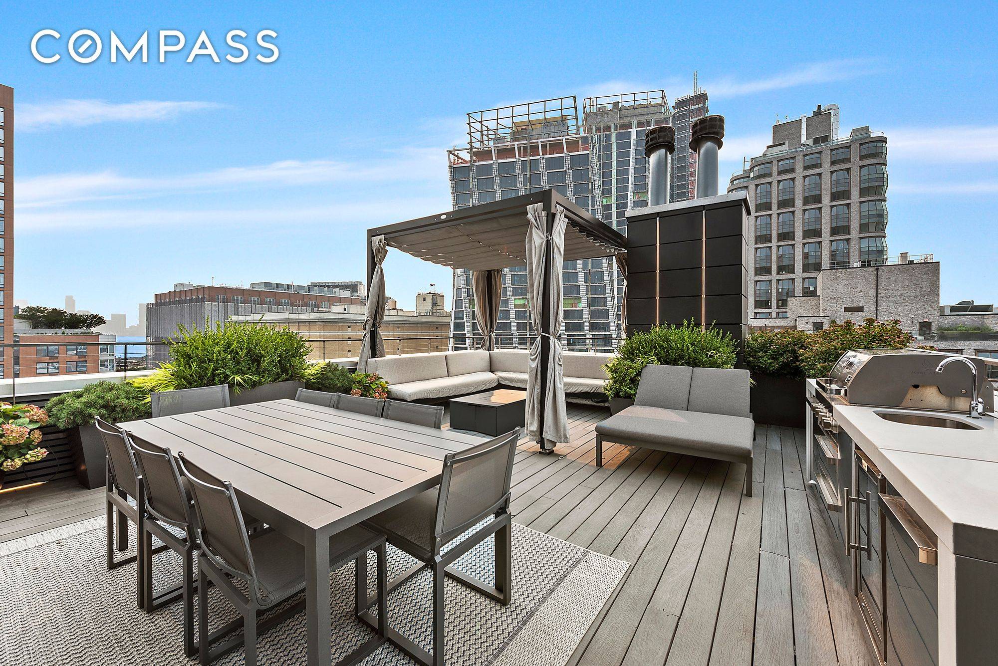 This exceptional, ultra luxurious, triplex penthouse is located at 459 West 18th Street in the heart of West Chelsea, overlooking the Highline Park.