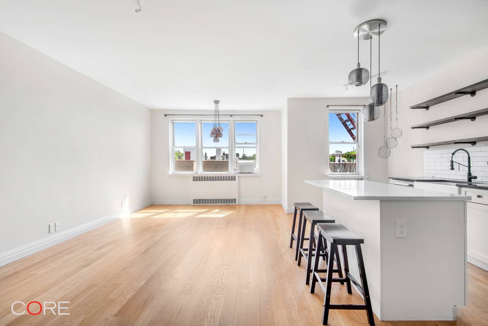 Immaculately renovated with the finest finishes and architectural imagination, this rare, top floor, one bedroom will have your attention the moment you enter.