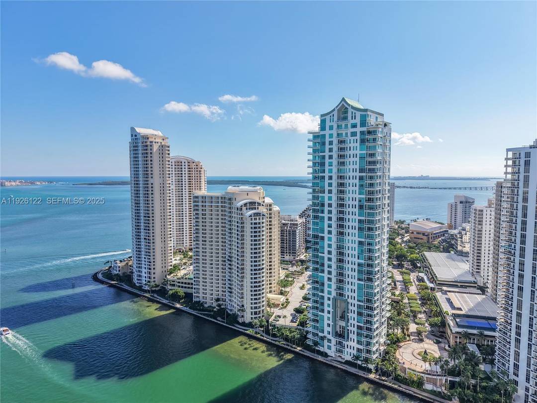 Stunning Corner Unit in Exclusive Brickell Key Luxury Building.