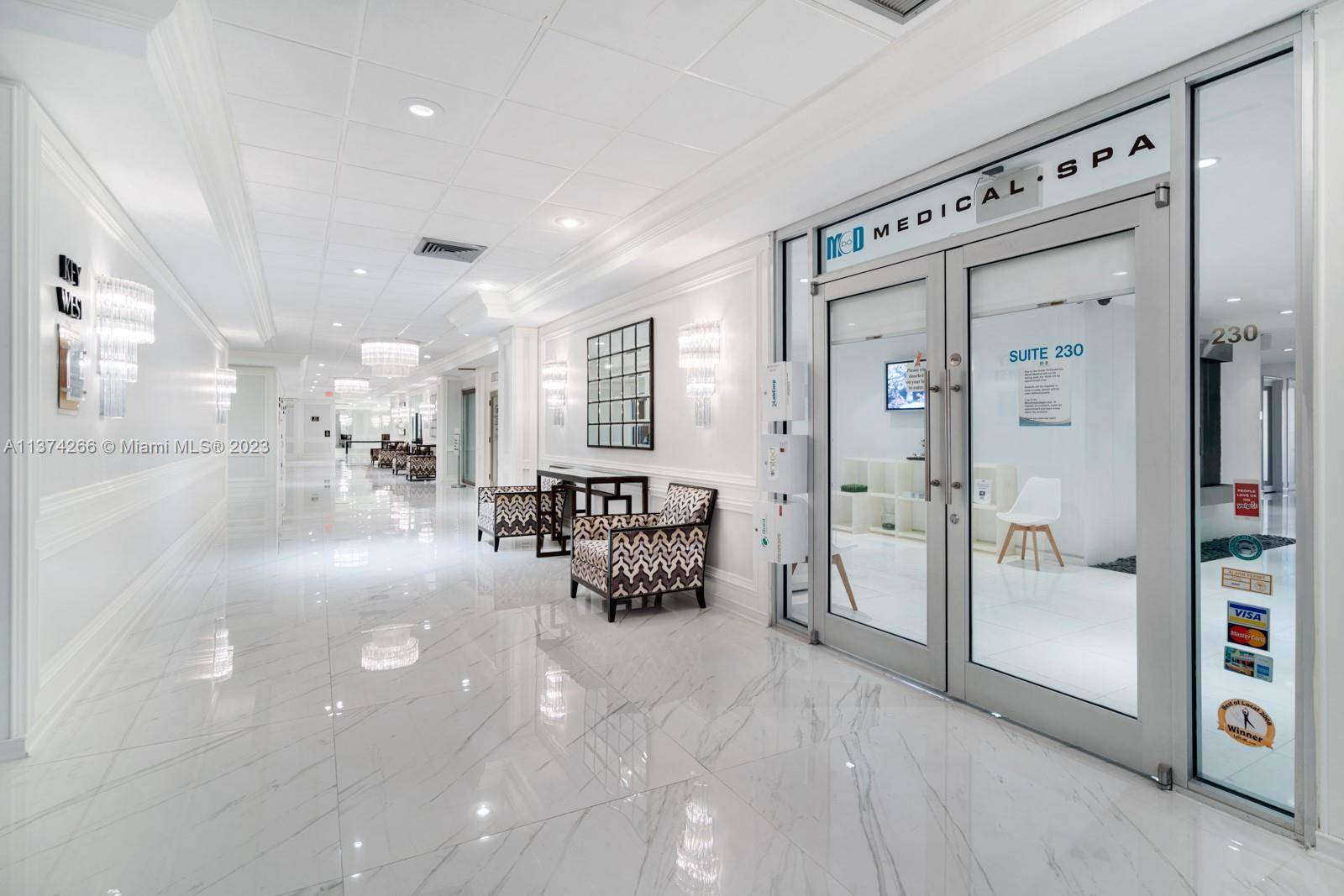 PRIME LOCATION ! Turnkey, fully furnished medical office retail space in Downtown Miami at The Grand.