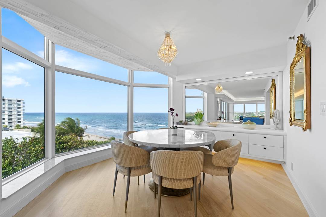 Prestigious, beachfront condo in Highland Beach with breathtaking ocean, Intracoastal and city views !