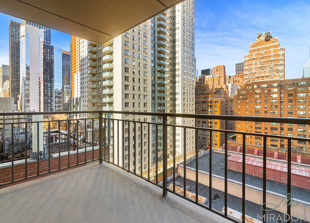 Beautiful large north facing true 2 bedroom 1 bath with a private balcony and unobstructed water exposures at New York Tower.