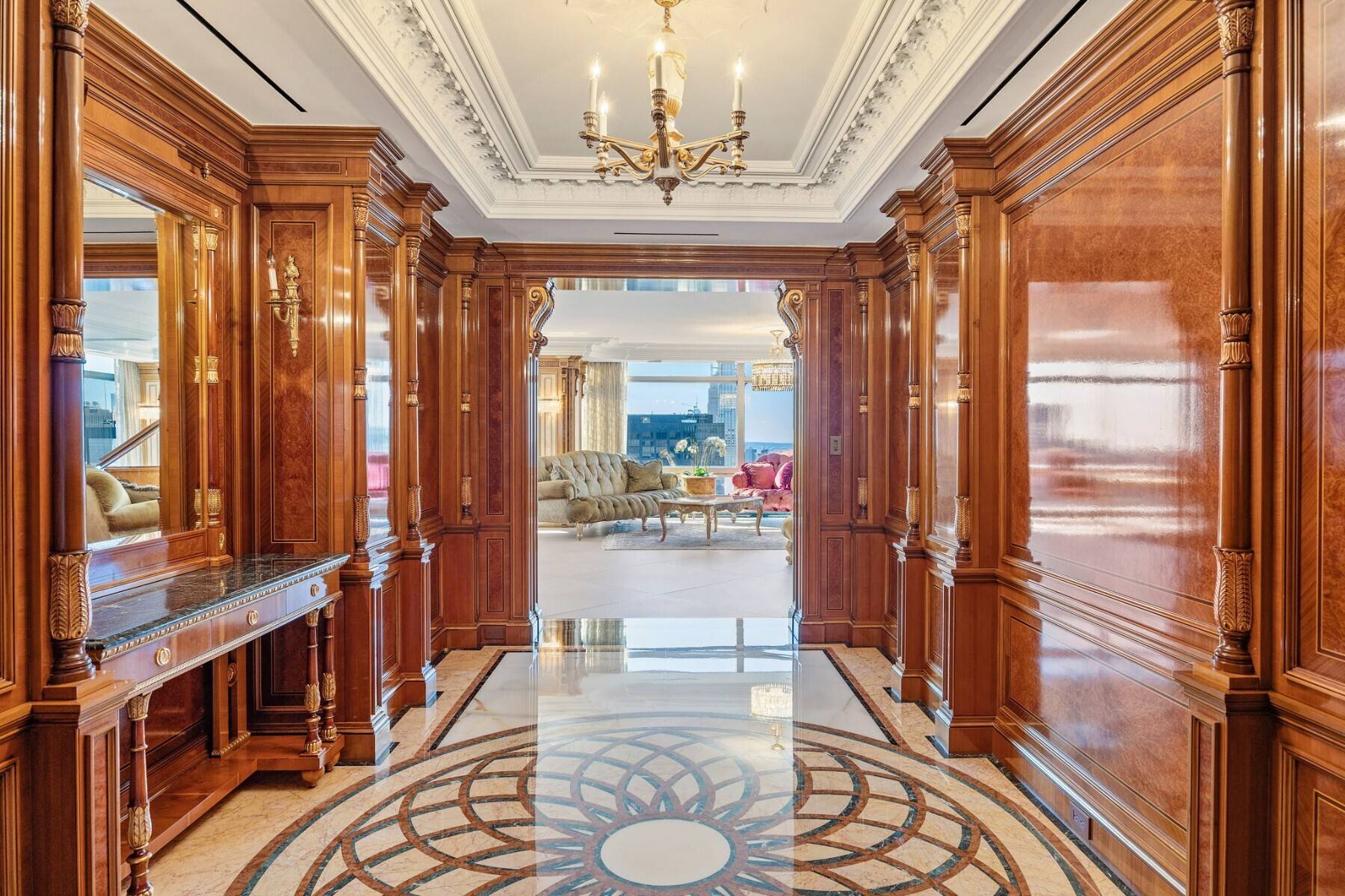 Magnificent 63rd Floor Gem in Trump Tower on Fifth Avenue Perched high above the city on the 63rd floor, this extraordinary three bedroom, three and a half bathroom residence is ...