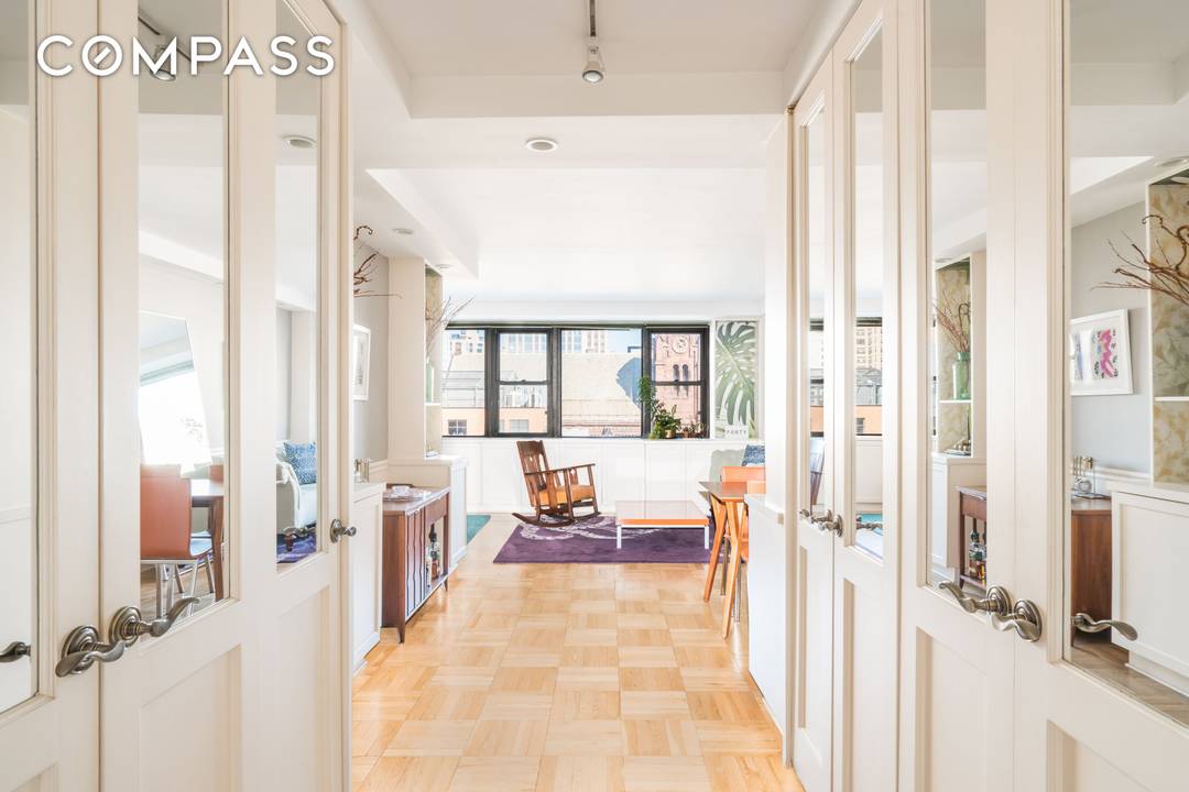 Welcome home to this bright and beautiful Alcove Studio Convertible to a Junior One Bedroom with a wall of windows overlooking Stuyvesant Square Park !