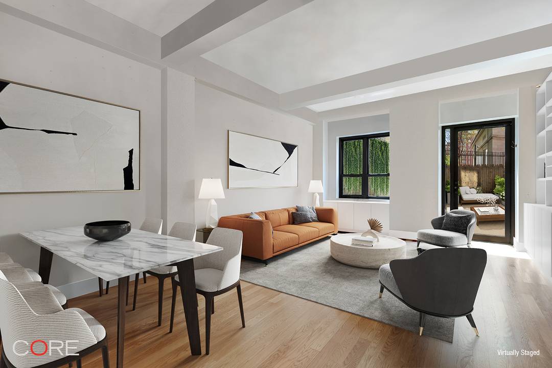Welcome to this gracious two bedroom, two and a half bathroom duplex boasting 200 square feet of private outdoor space that faces south with majestic views of the Empire State ...