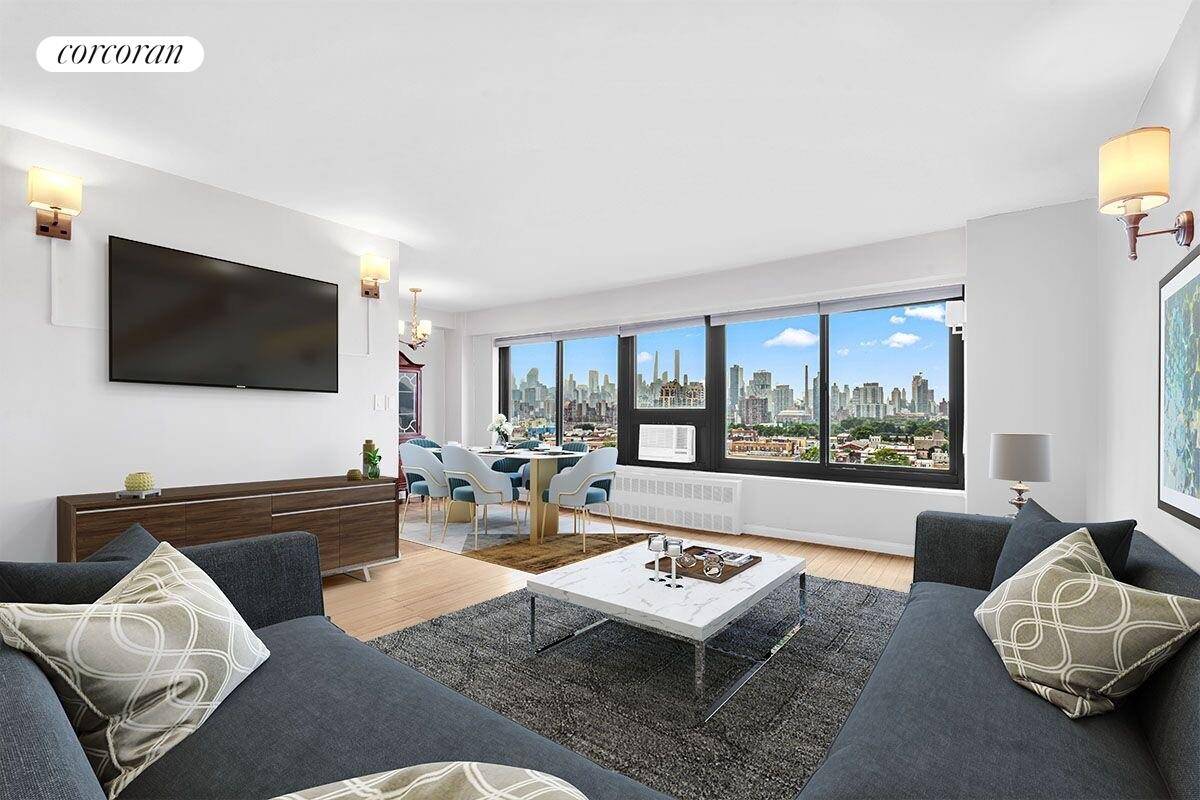 Imagine waking up to the iconic Manhattan skyline, stretching out before you from your 12th floor sanctuary.