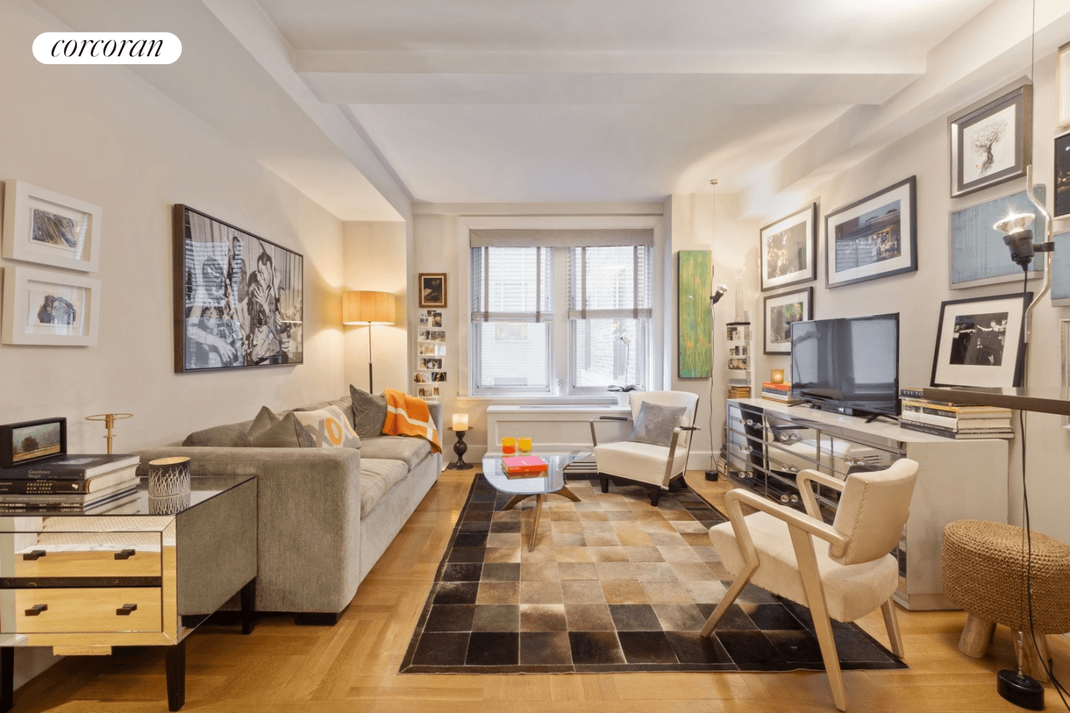 Prewar 1BR Jewel at The OlcottBeautifully renovated home with a warm and inviting layout perfect for entertaining, or a quiet respite after a long day.