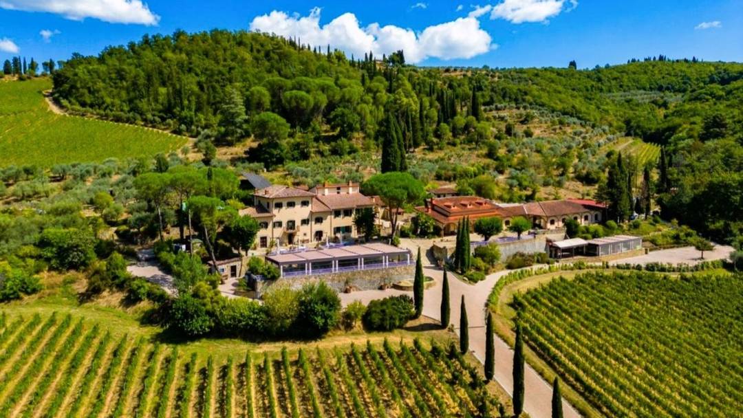 Prestigious organic estate in the Chianti Aretino with a charming relais, spa, swimming pool, DOCG vineyards, olive grove, and spaces for events