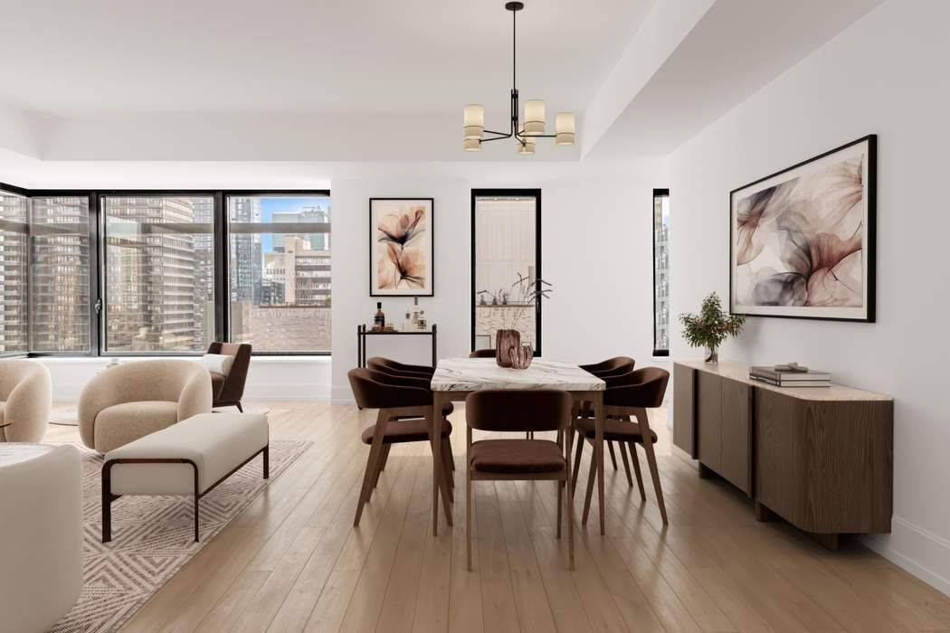 301 East 50th Street, Residence 22A Perched on a high floor, this spectacular 2, 195 square foot, 3 Bedroom, 3.