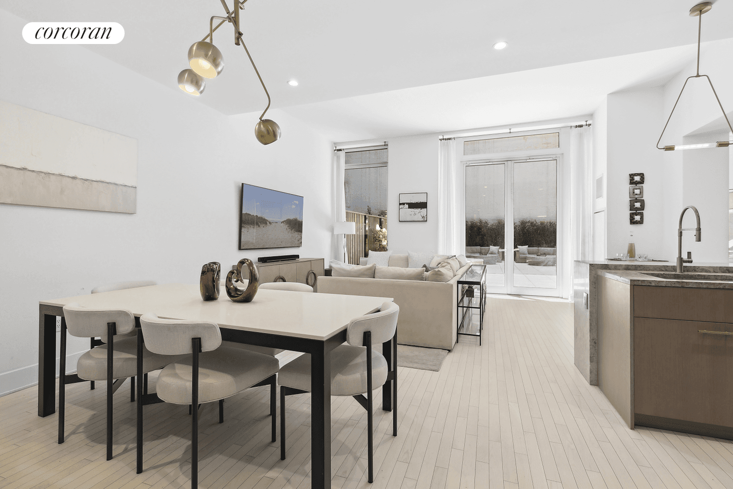 Terrace lover's dream. Welcome home to this spacious two bedroom two and a half bath home with high ceilings and a beautifully planted terrace which is over 1000 square feet.