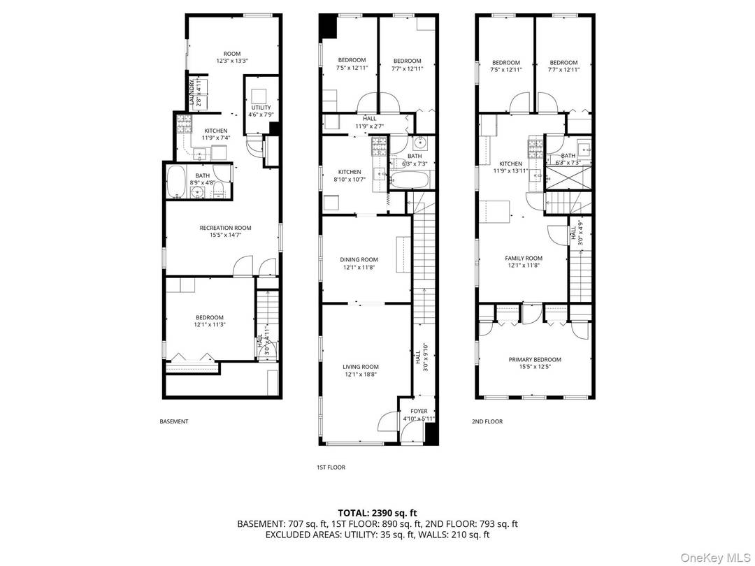 This beautifully updated two family home presents an excellent opportunity for rental income or multi generational living.
