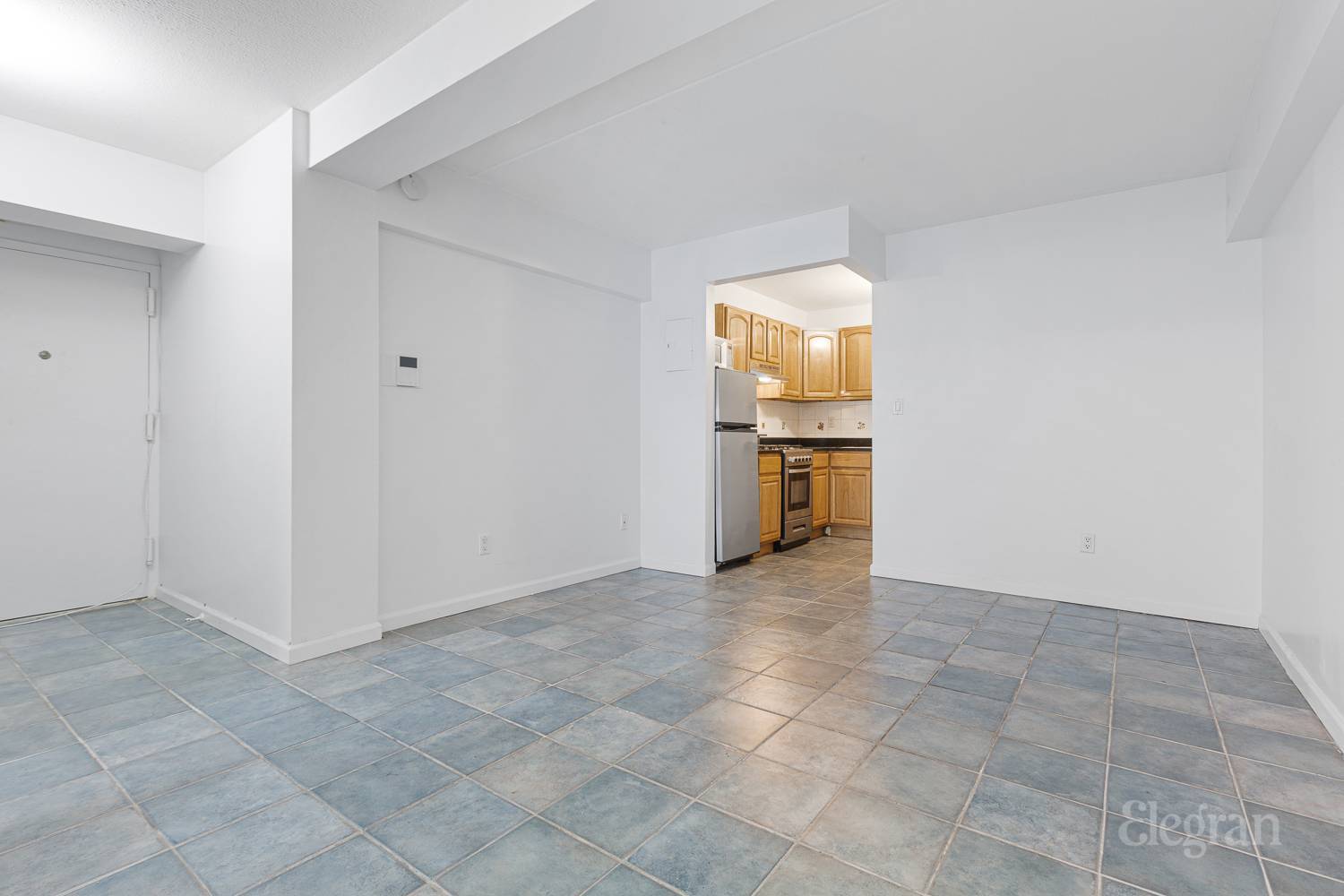 Spacious and inviting, this charming 2 bedroom, 1 bathroom apartment in the back of the building is now available for rent starting July 1.