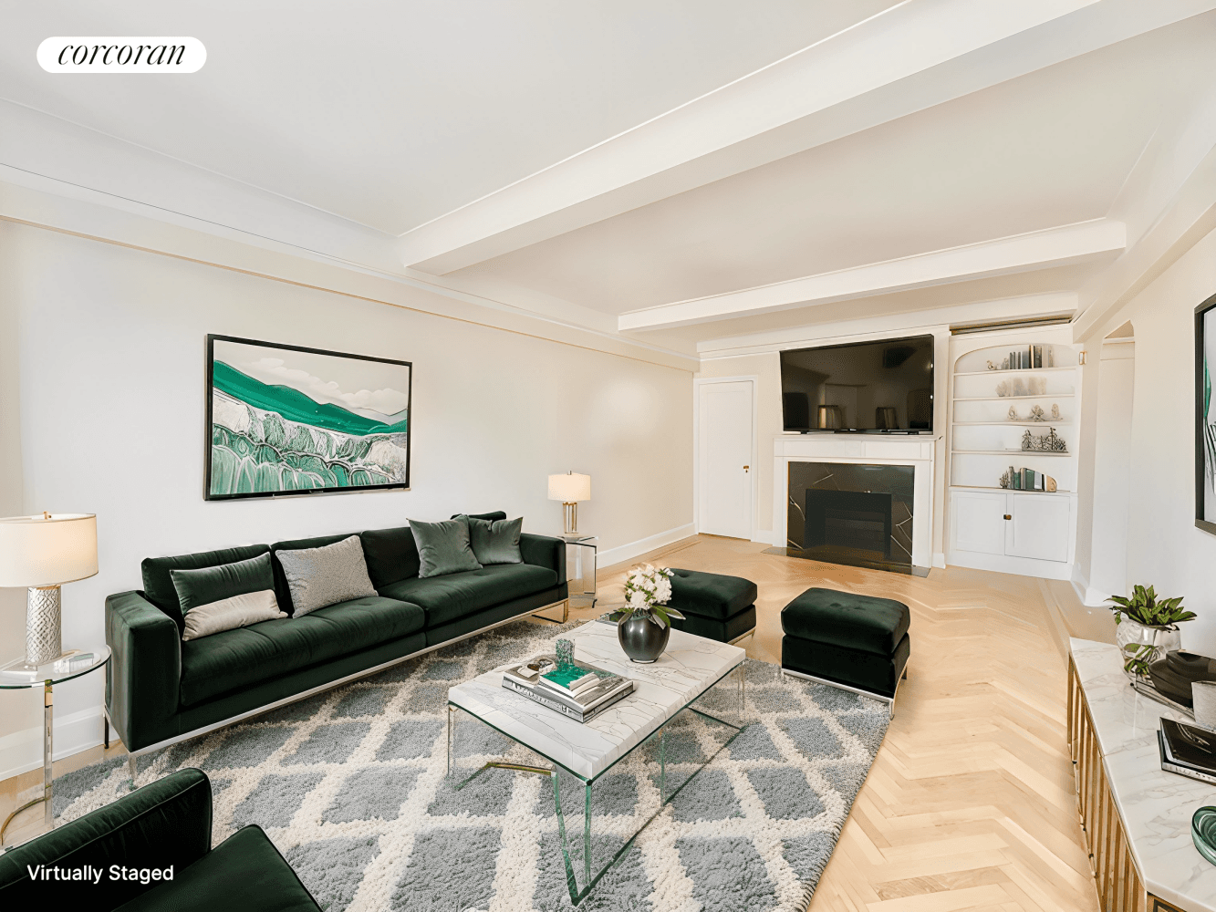 Sunny Pre War one bedroom residence with an expansive floor plan.