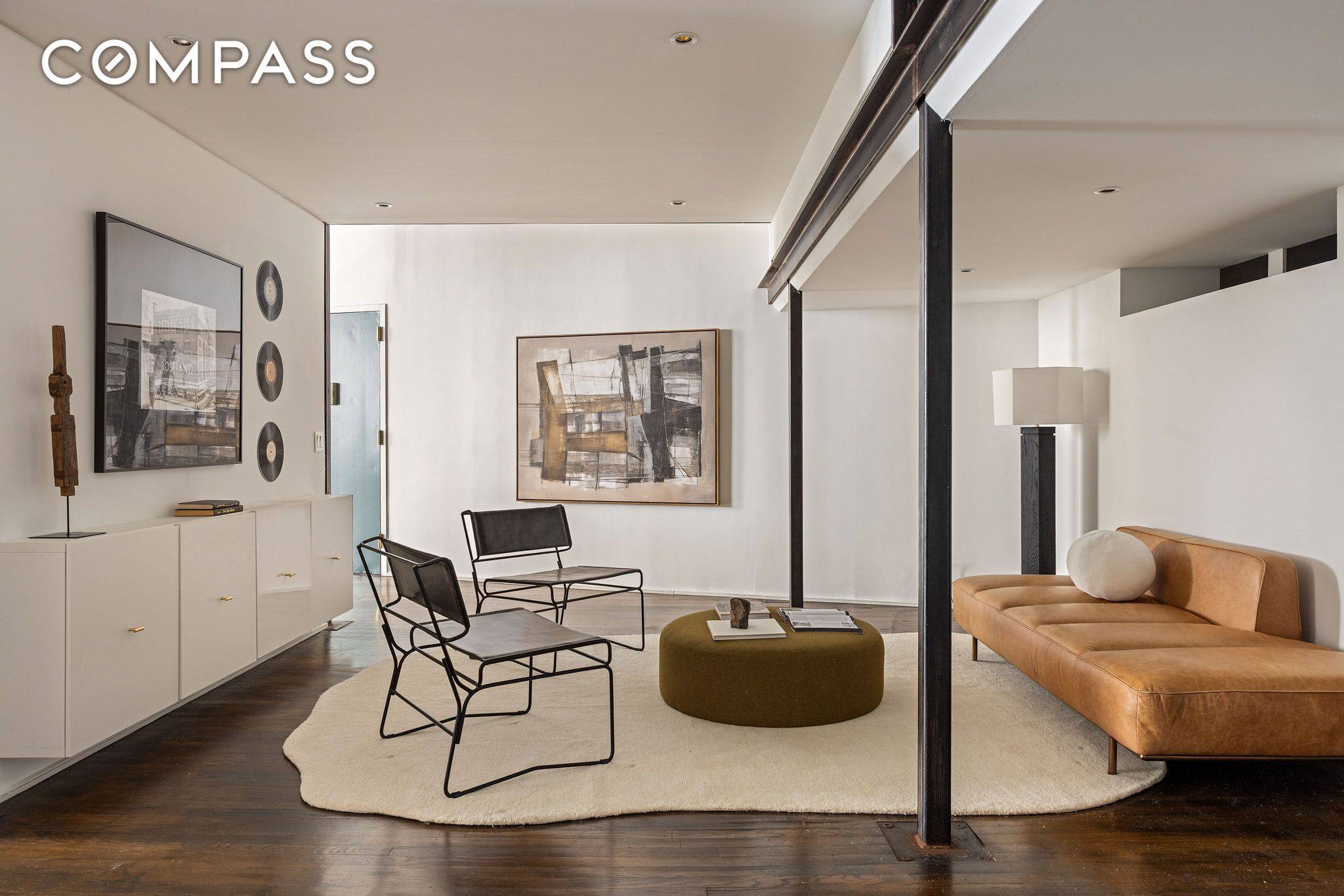 A charming West Village duplex where loft scale living meets modern elegance.