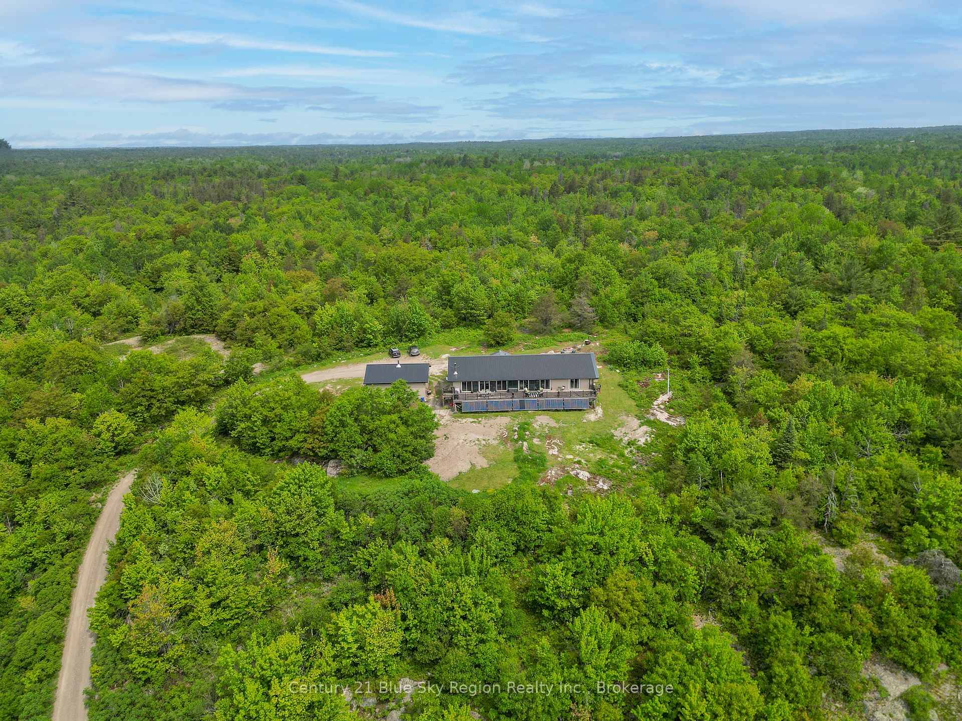 46 acre off grid retreat with lake views near Sturgeon Falls.